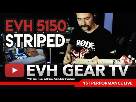 Playing The EVH Gear 5150 Striped Guitar 1st Time