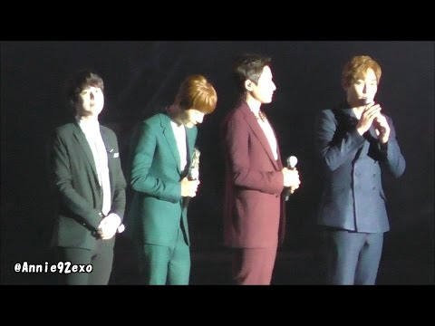 141018 23 Kyuhyun Kangta Shin Hyesung Lee Jihoon 규현 강타 신혜성 이지훈 S talk 멘트 @ SMTOWN in Shanghai
