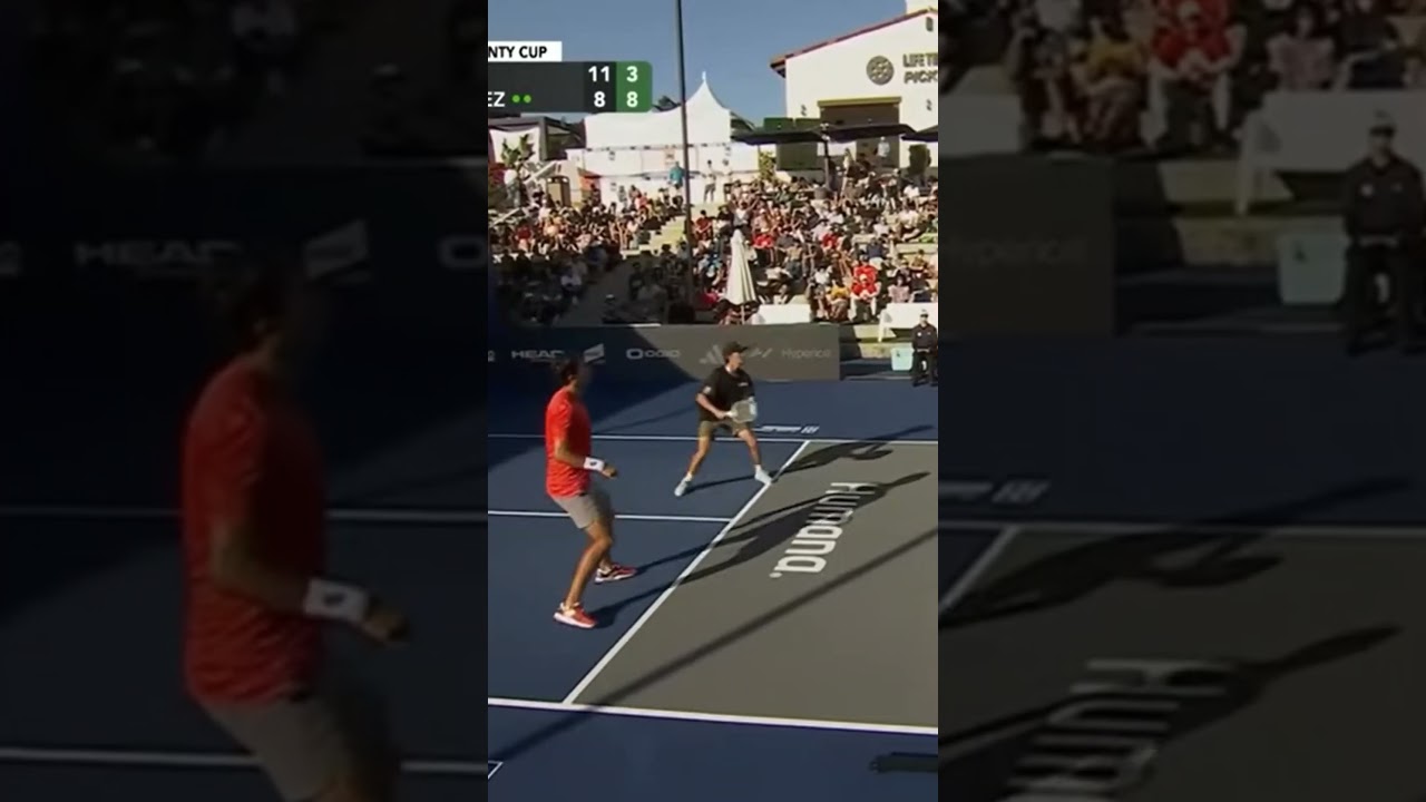 Johns/Johns v Patriquin/Tellez at the Select Medical Orange County Cup (5) #shorts #pickleball