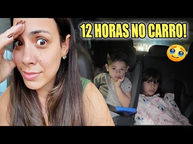 VIAGEM de 12 HORAS de carro com a FAMÍLIA * Muitos PERRENGUES! | Kathy Castricini