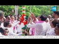 State Formation Day Celebrations at Telangana Bhavan | KTR Comments on CM Revanth Reddy | @SakshiTV  - 01:37 min - News - Video