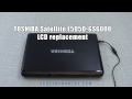 Laptop screen replacement / How to replace notebook LCD on Toshiba Satellite L505D-GS6000