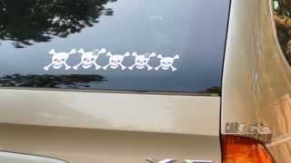How To Install The Skull Family Stickers