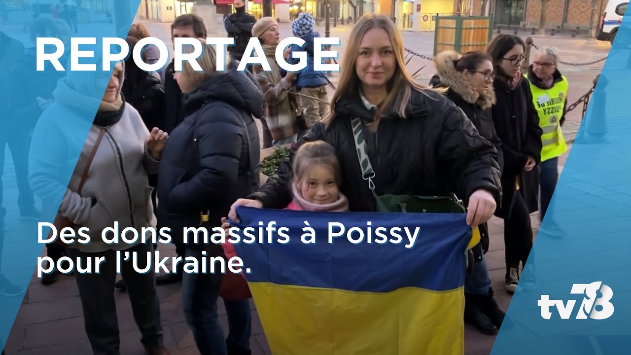 500 kilos de dons collectés à Poissy au profit du peuble Ukrainien