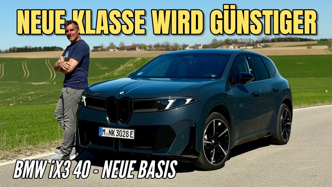 BMW iX3 40: Neue Klasse SUV wird günstiger! Heckantrieb und kleinerer Akku ab 63.400 Euro | 2026