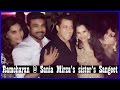 Ram Charan & Salman Khan @ Sania Mirza's sister Sangeeth Party