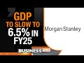 India’s FY25 Growth To Moderate To 6.5%: Morgan Stanley