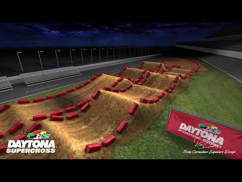Daytona Supercross Animated Track Map 2019