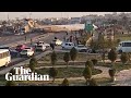 Iranian passenger plane lands in the middle of a city street