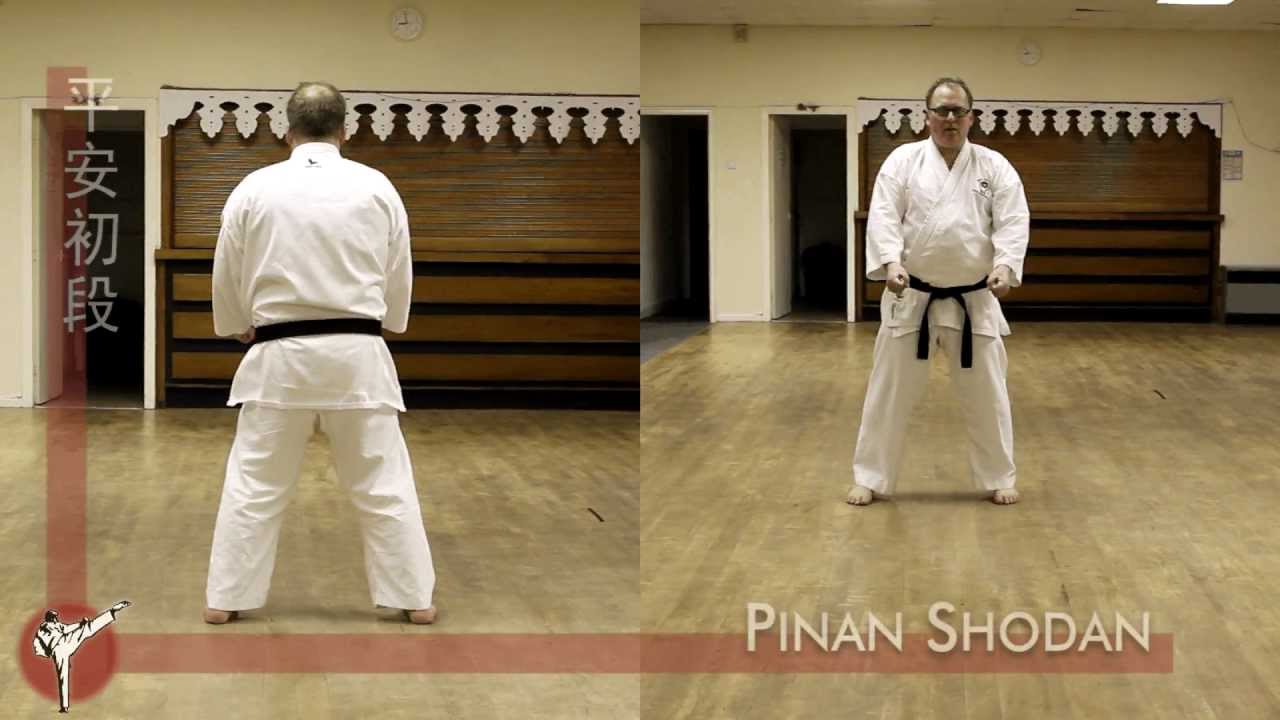 Pinan Shodan Kata Wado Ryu — Front And Rear View Youtube