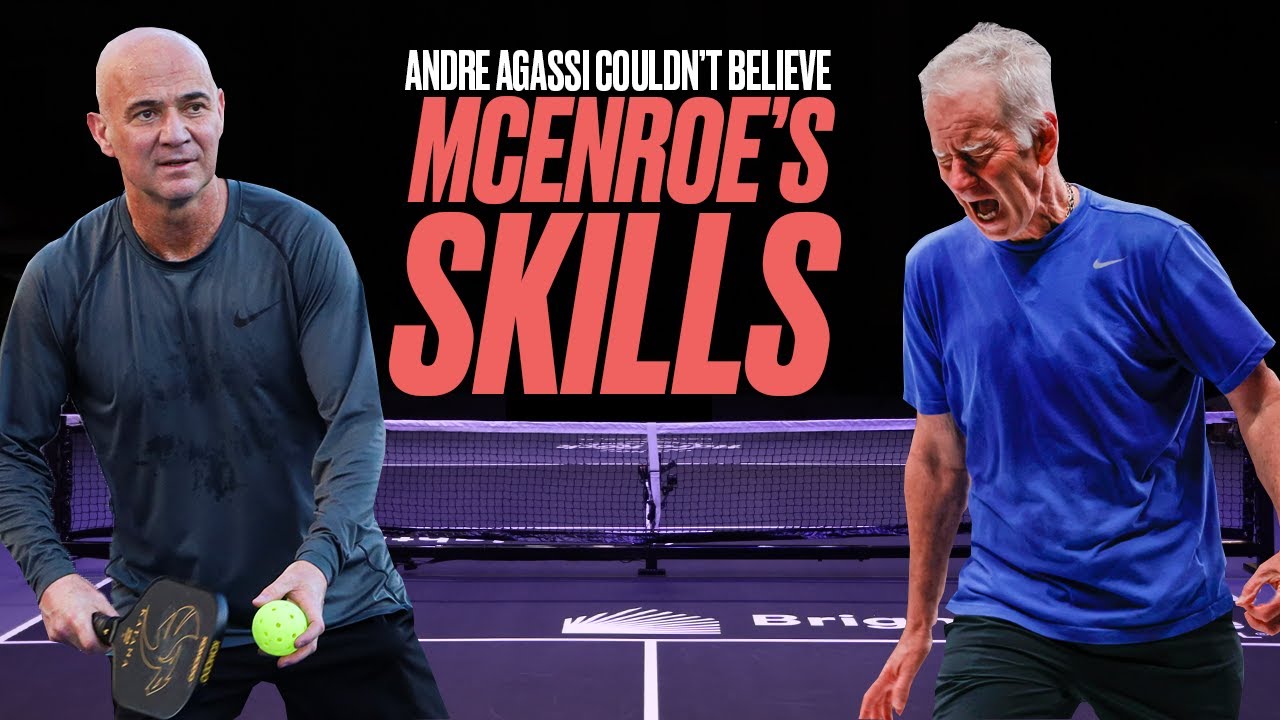 John McEnroe STUNS Andre Agassi With His Pickleball Skills