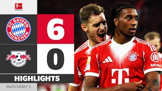 Offensive Power Overwhelms Leipzig | FC BAYERN — RB LEIPZIG | Highlights | MD 1 – Bundesliga 2025/26