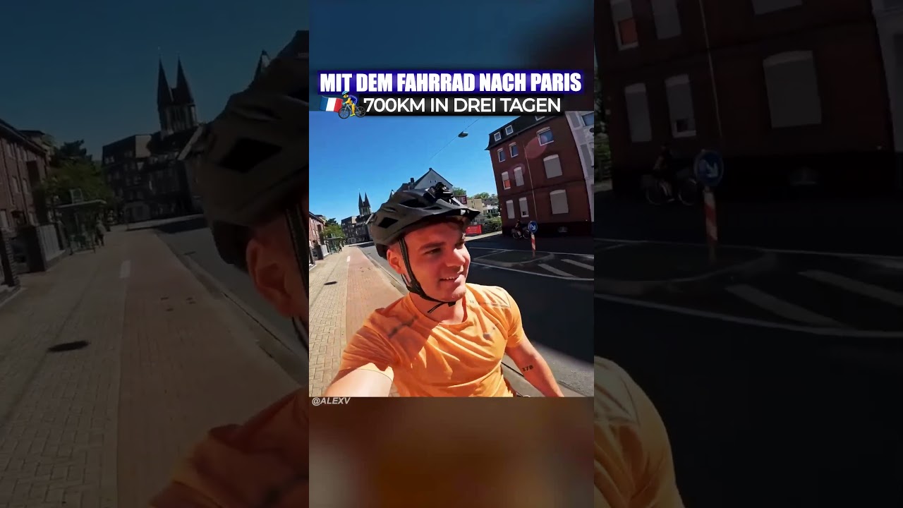 Macht das erstmal nach! 600KM mit dem Fahrrad nach Paris! 😱🚴‍♂️ alexv travel