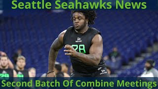 The Seattle Seahawks met with a ton of offensive linemen at the NFL Combine