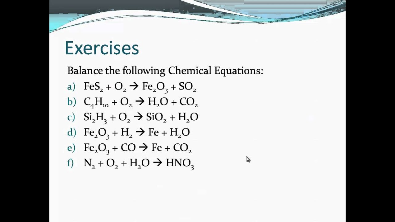 how-to-balance-chemical-equations-youtube