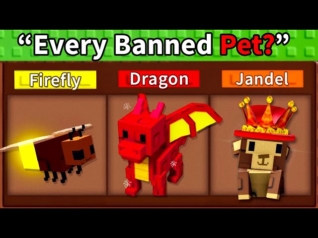 Every BANNED Pet in Grow a Garden..