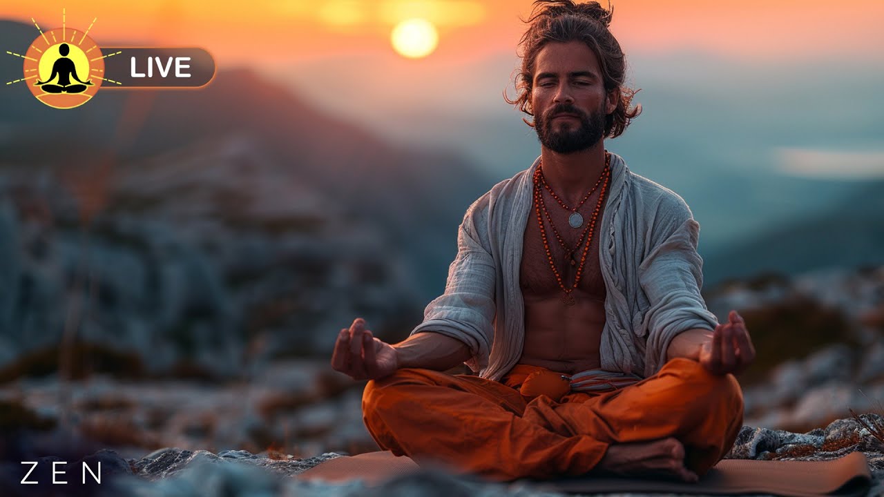 🔴 Relaxing Zen Music for Meditating 24/7 🌿 3343, Reduce Stress and Anxiety | Music To Calm You Down