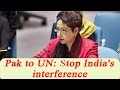 Pakistani urges UN: Stop India from in interfering Pak's internal matter