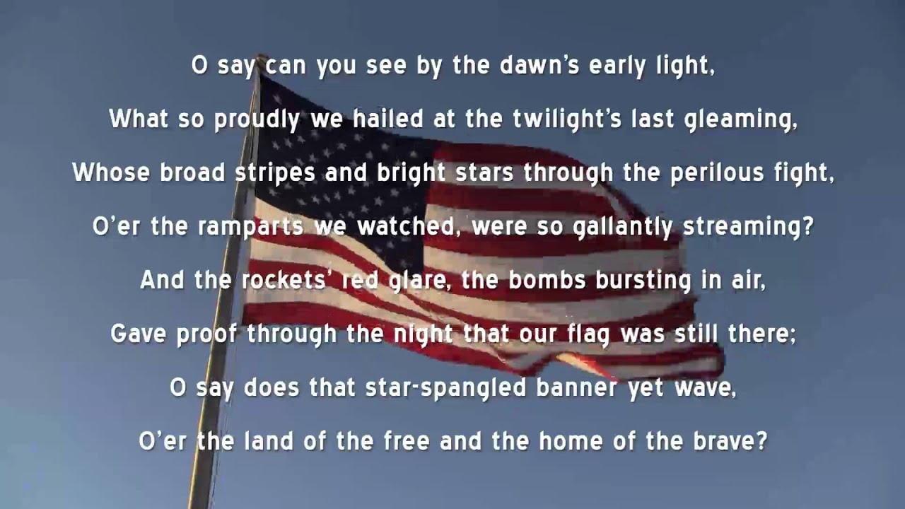 Star Spangled Banner (U.S. National Anthem) + Lyri YouTube