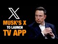 Elon Musks X Ventures Into TV App; To Compete with YouTube