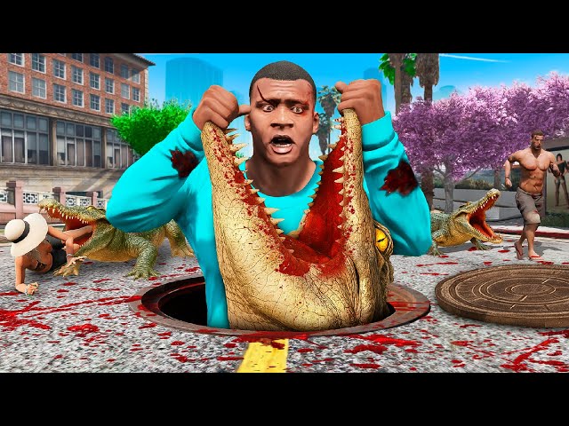 CAÇANDO O CROCODILO NO GTA 5