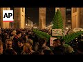 Celebrations at Brandenburg Gate at midnight as Germanys legalization of cannabis comes into force
