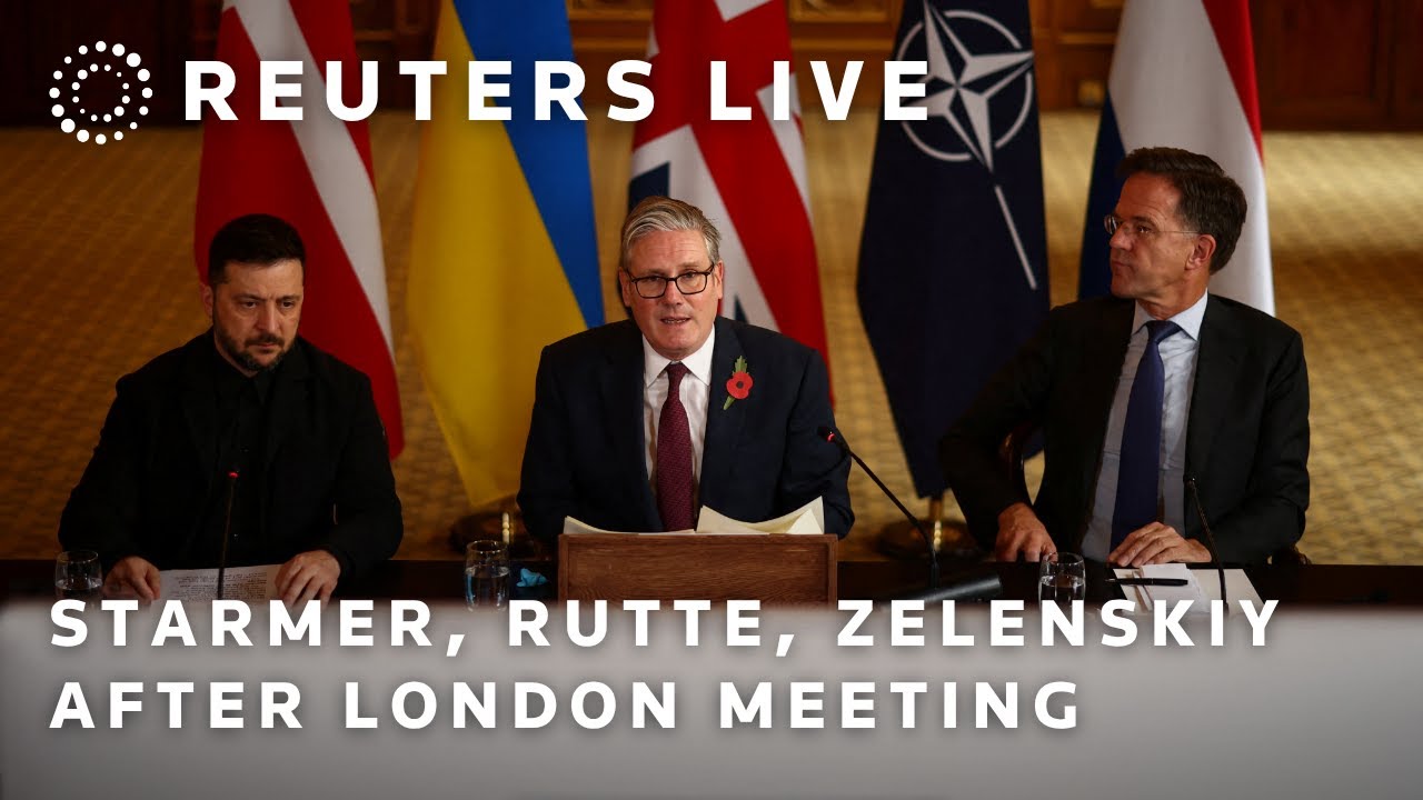 LIVE: Starmer, Rutte, Zelenskiy after meeting in London