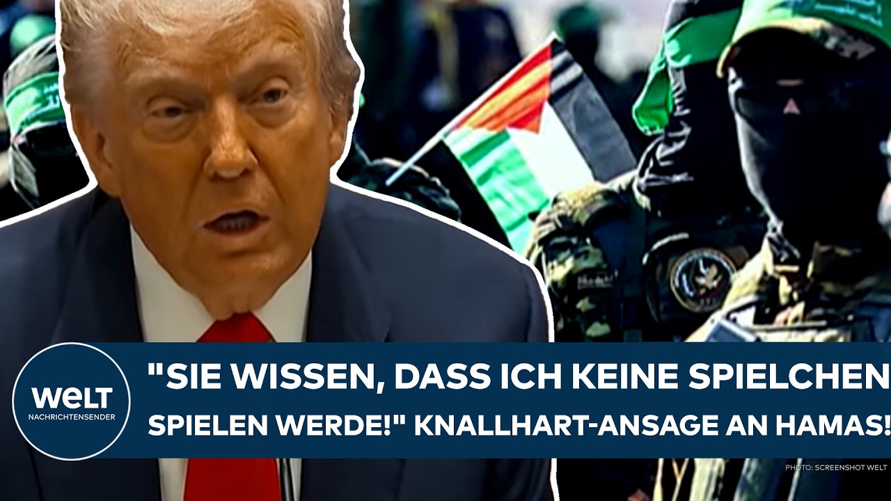 DONALD TRUMP: "Sie wissen, dass ich keine Spielchen spielen werde!" Knallhart-Ansage an Hamas!