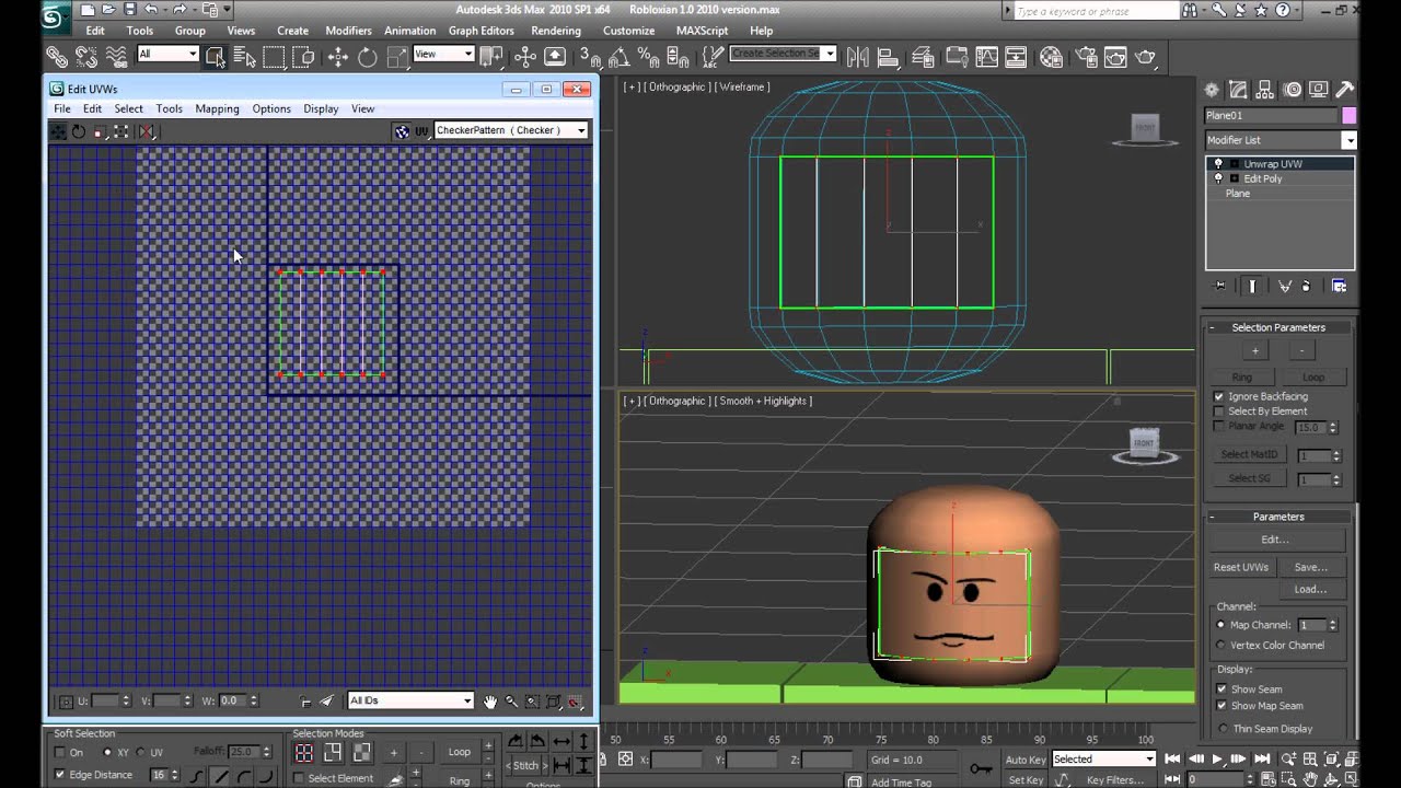 Modeling a Roblox Character in 3ds max Part2 - YouTube