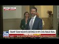Donald Trump Jr speaks outside court on civil trial: Destructive and insane  - 02:03 min - News - Video
