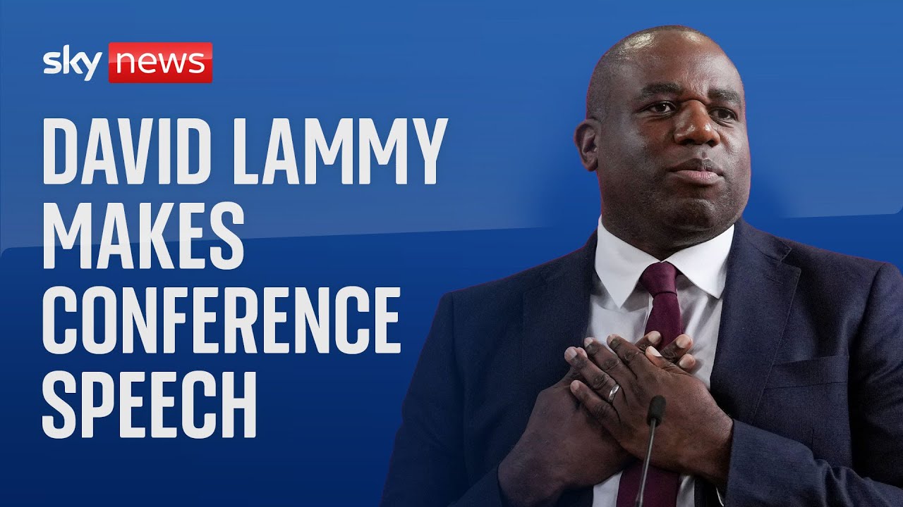 Watch live: Foreign Minister David Lammy speaks at the Labour Party Conference