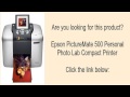 Epson PictureMate 500 Personal Photo Lab Compact Printer