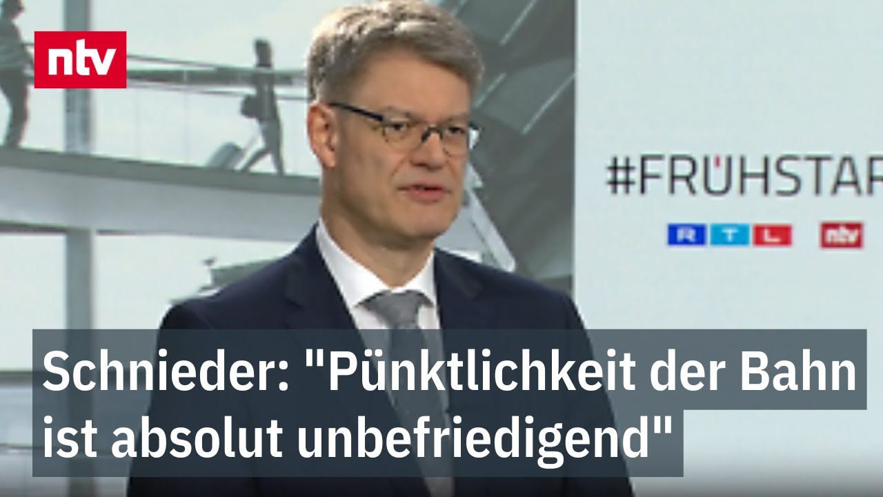 Schnieder: "Pünktlichkeit der Bahn ist absolut unbefriedigend"