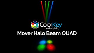 COLORKEY MOVER HALO BEAM QUAD 40 Watt LED RGBW Eye Candy Moving Head in action - learn more