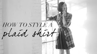 How To Style A Plaid / Flannel Shirt, plaid, leather,