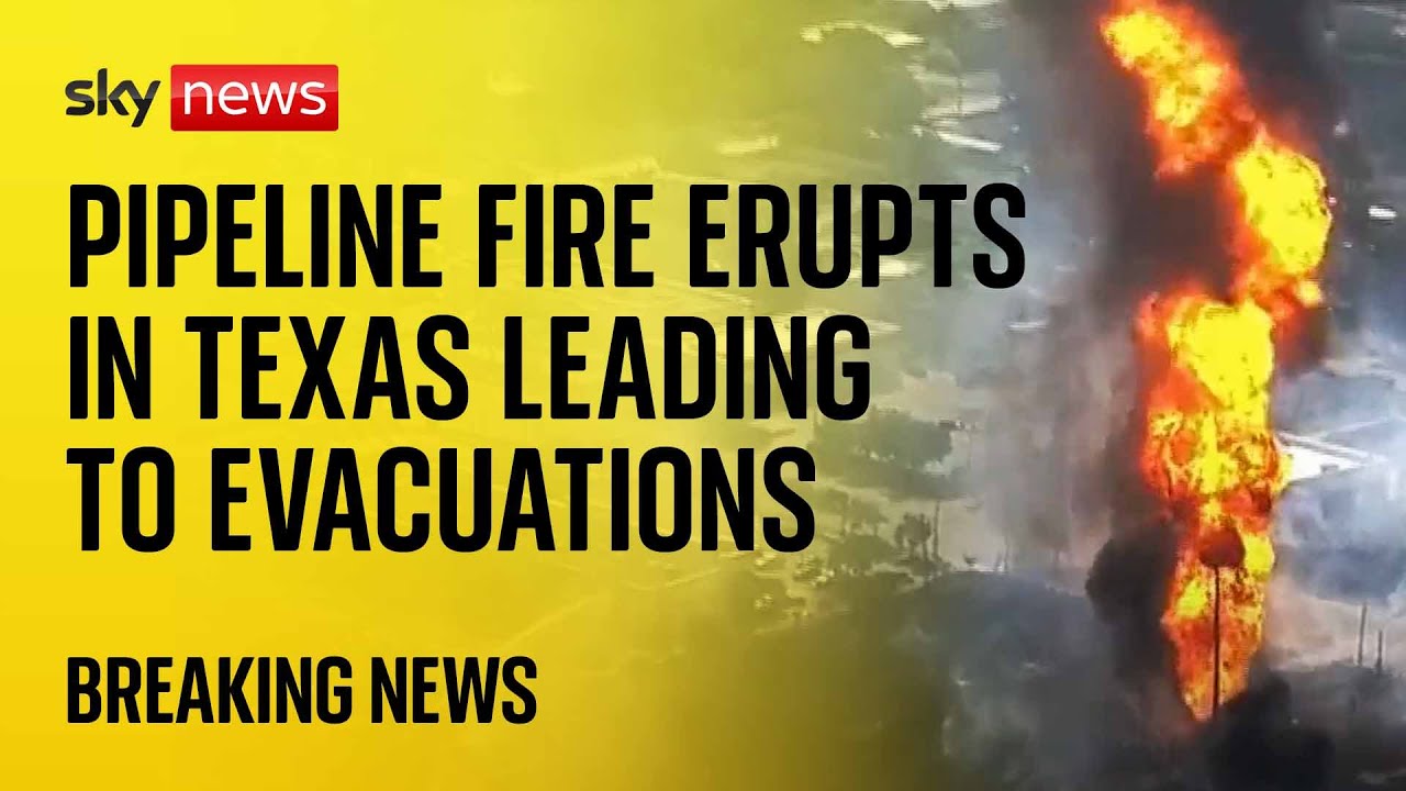 BREAKING: Aerial footage shows plant explosion in Texas