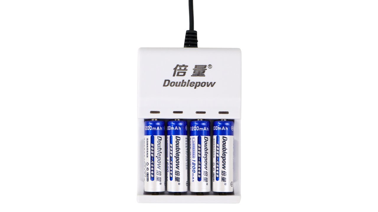 Pratinjau video produk Doublepow Charger Baterai Rechargeable 4 Slot AA AAA with AA 4 PCS - DP-U82