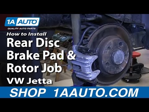 VW BORA A4 (MKIV) - - Rear Brake Pads & Rotor Replacement