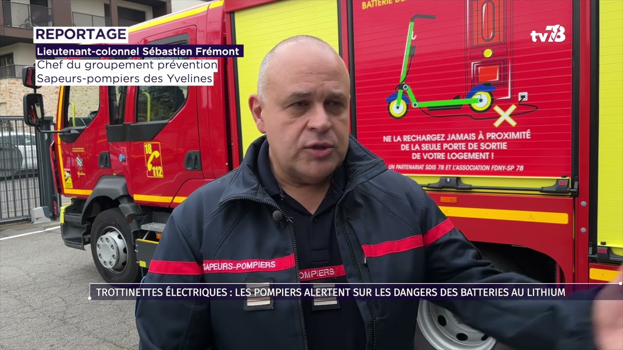 Trottinettes électriques : les pompiers alertent sur les dangers des batteries au lithium