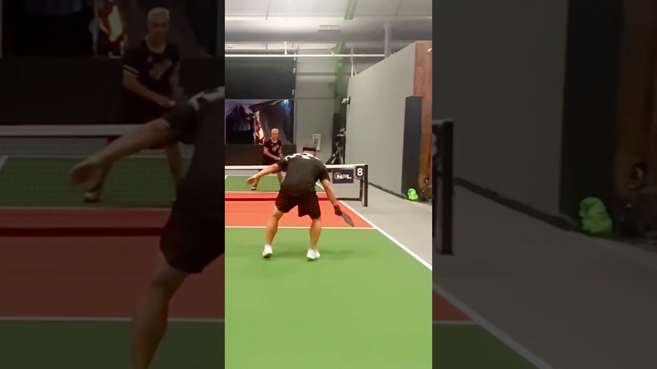 Gotta be up there for pickleball highlight of the year. Game point. Dude goes full-send. Unreal.