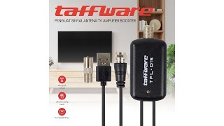 Taffware Penguat Sinyal Antena TV Amplifier Signal Booster HD DVB-T2 for Digital TV Antenna - TFL-D15 - Black - 1
