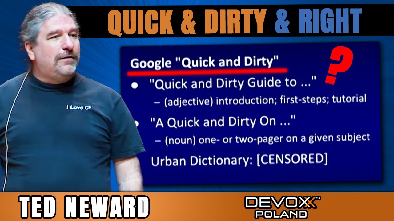 Projects Done fast  & Dirty & Right • Ted Neward • Devoxx Poland 2022
