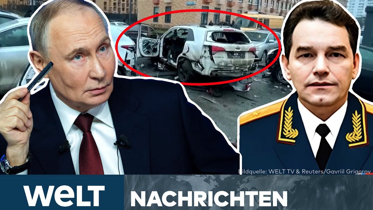 MOSKAU: Autobombe tötet General Sarwarow – Plant Putin jetzt seinen Vergeltungsschlag? | WELT STREAM