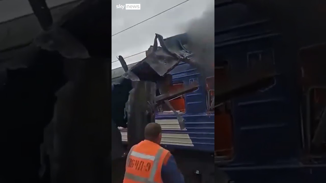 Aftermath of 'savage' attack on Ukrainian train station