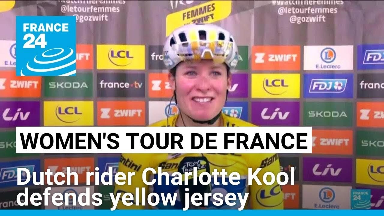 Women's Tour de France: Dutch rider Charlotte Kool defends yellow jersey • FRANCE 24 English