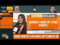 Election Breaking | Markets Open In RED | Sensex Down by 2700 Points | #electionresult2024 #markets  - 03:27 min - News - Video
