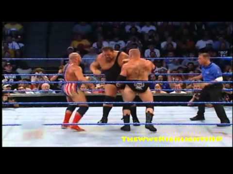 Kurt Angle Vs Brock Lesnar Vs The Big Show - WWE Vengeance 2003