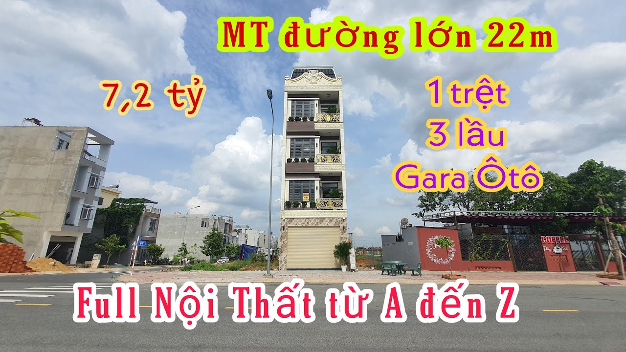 Bán nhà trục chính Phú Hồng Thịnh 10 đường rộng 22m, nhà ngang 5m, full nội thất video