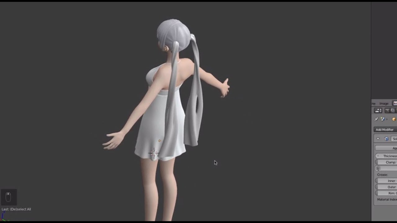 [part 22 24] Blender Anime Character Modeling Tutorial Hair Tips