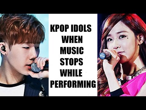 Kpop Groups When Music Stops While Performing On Stage